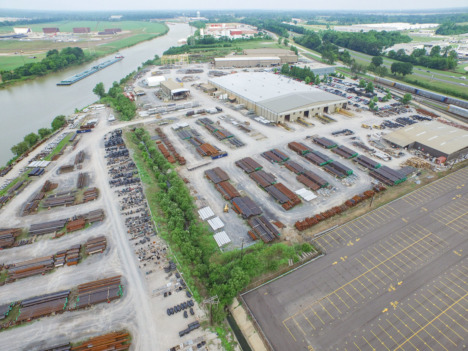 Aérea de las instalaciones de Port Allen.